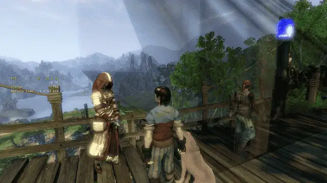 Fable II dog graphics glitch on Xendroid+