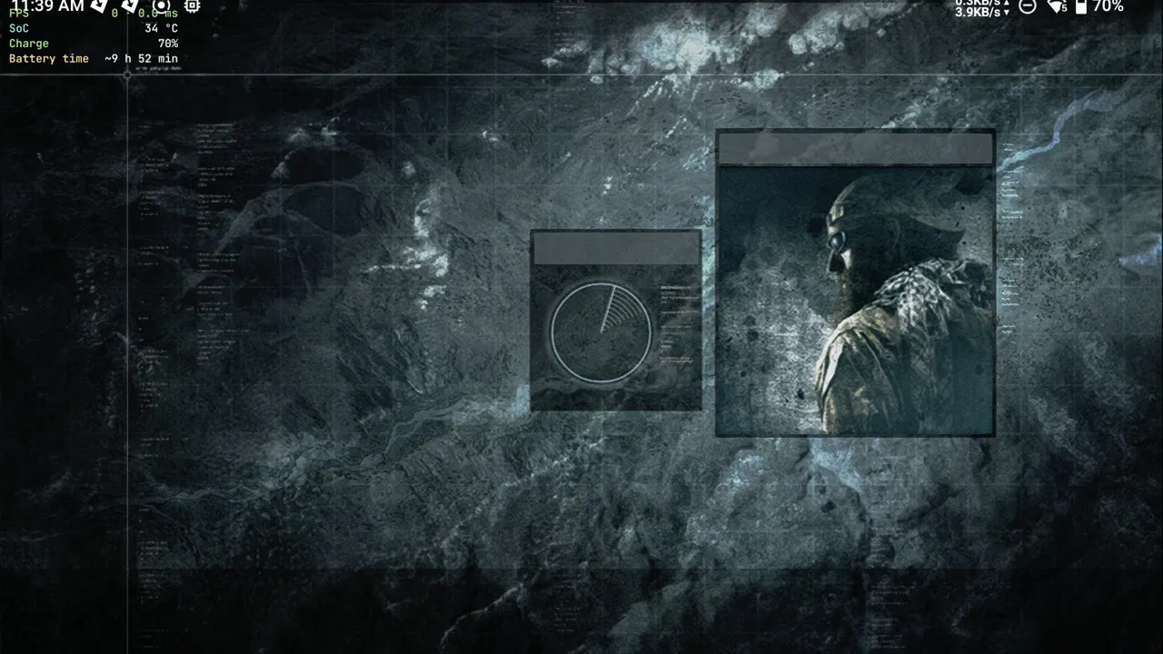 Medal of Honor (2010) on Xendroid+, frozen right before the main menu
